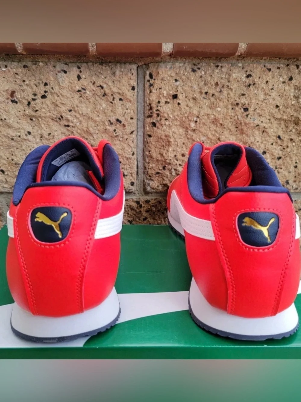 PUMA Roma Country Pack Shoes Men's Red Sneakers 389179 01 New Sz 10.5